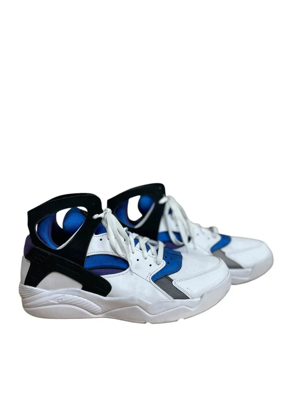 Nike Air Flight Huarache OG 2022 White Varsity Purple FD0183-101 MEn's Sz 12